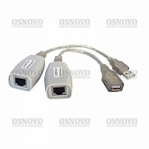 TA-U1/1+RA-U1/1 Удлинитель USB 1.1 интерфейса для клавиатуры и мыши по кабелю витой пары 